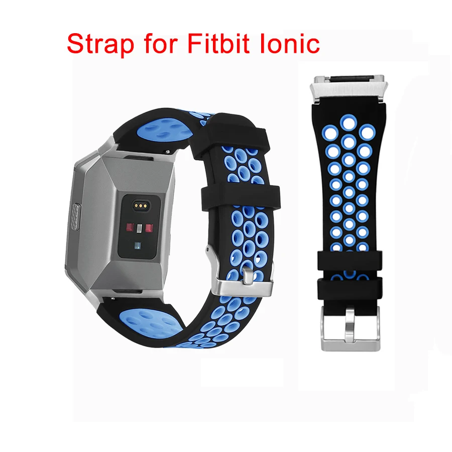 

Легкие силиконовые спортивные часы, браслет для умных часов Fitbit, регулируемый сменный ремешок, аксессуары с адаптером