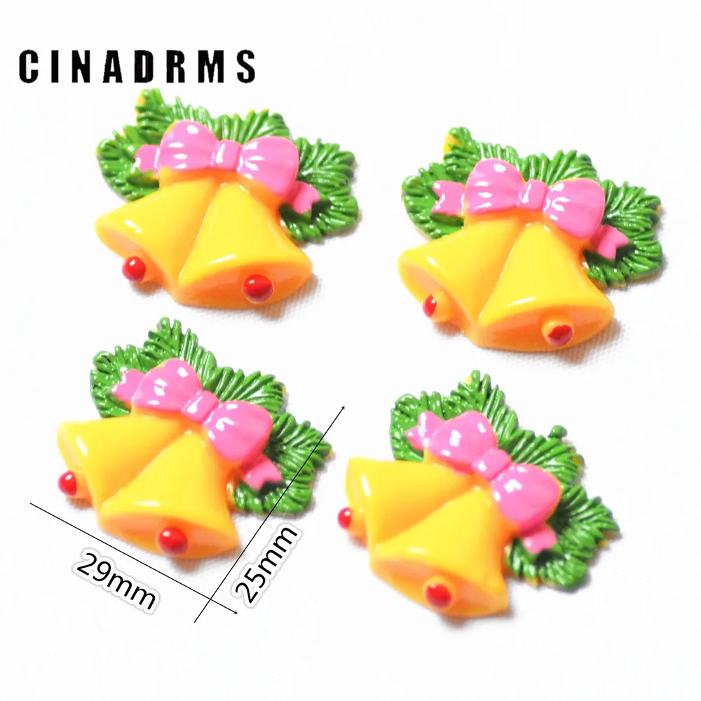 

25mm*29 Christmas bell flatback cabochons,Christmas embellishments supplies