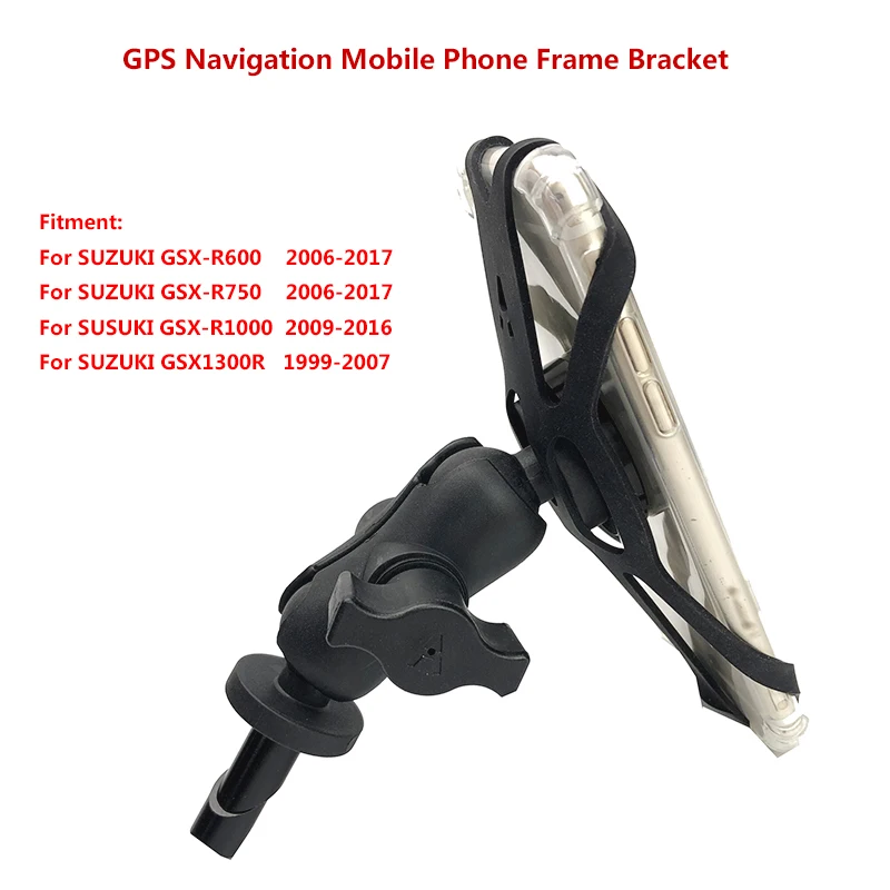 for suzuki gsx1300r hayabusa gsxr 1000 gsx r 600750 motorcycle accessories gps navigation frame mobile phone mount bracket free global shipping