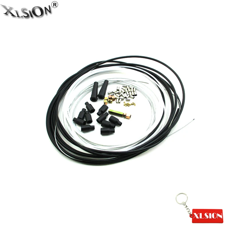 XLSION Aftermarket 5 м Мотоциклетный DIY Набор тросов дроссельной заслонки бочка карб соски