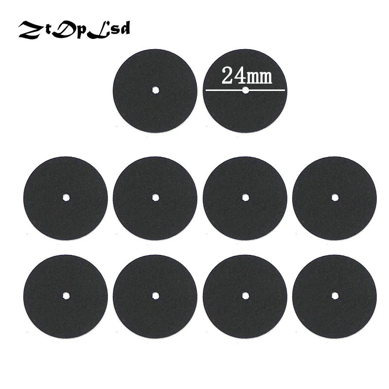 ZtDpLsd 10Pcs Black 24mm Abrasive Disc Cutting Reinforced Cut Off Grinding Wheel Rotary Blade Tool Parts | Инструменты - Фото №1