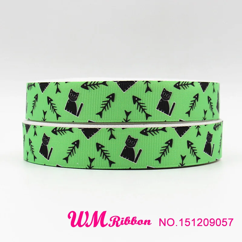 Корсажная лента с принтом Q & N 7/8 дюймов 22 мм 50 ярдов/рулон|printed grosgrain ribbon|grosgrain