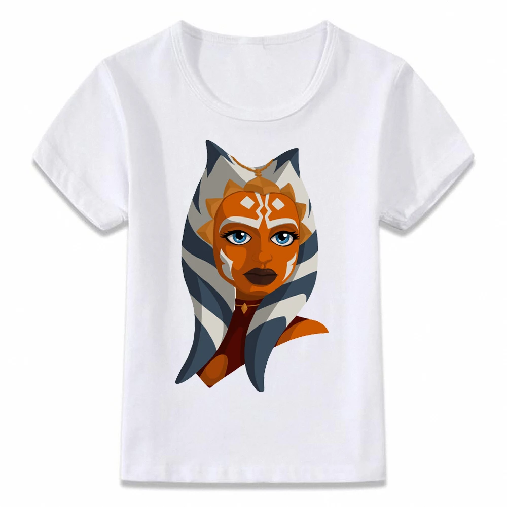 Детская одежда футболка с повстанцами Ahsoka Tano Strong Girl Warrior Princess для мальчиков и