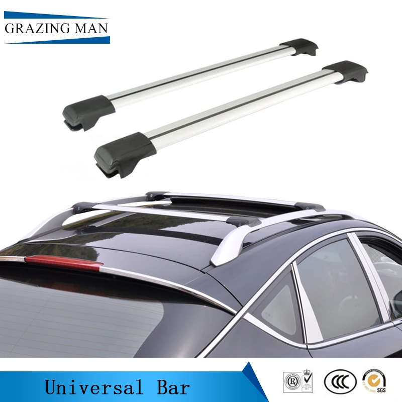 

Hot selling aluminum alloy Rail roof rack for Car general motors aluminum alloy Cross Bar for Prado Tiguan