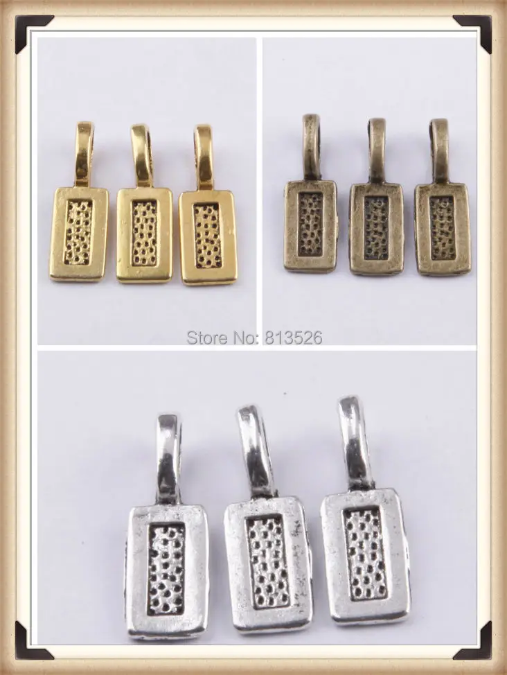 OMH оптовая продажа 50 шт. тибетский серебряный жетон Подвеска 3 цвета