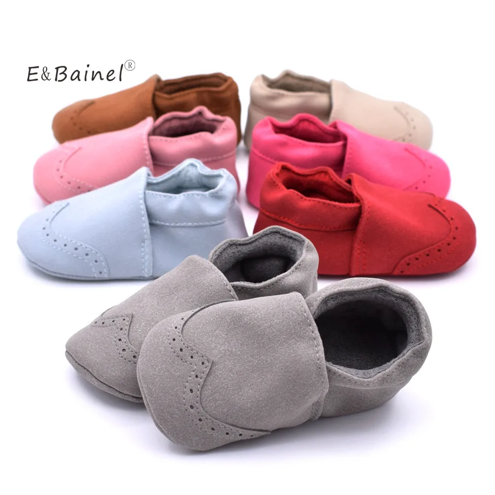 E & Bainel новые детские замшевые кожаные туфли для малышей девочек и мальчиков