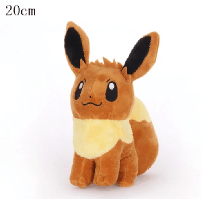 Eevee 20cm Сыщик Пикачу Psyduck Bulbasaur Mewtwo плюшевый Чаризард игрушки для детей подарок милый коготь машина кукла мягкая чучела фильм - Цвет: Eevee 20cm