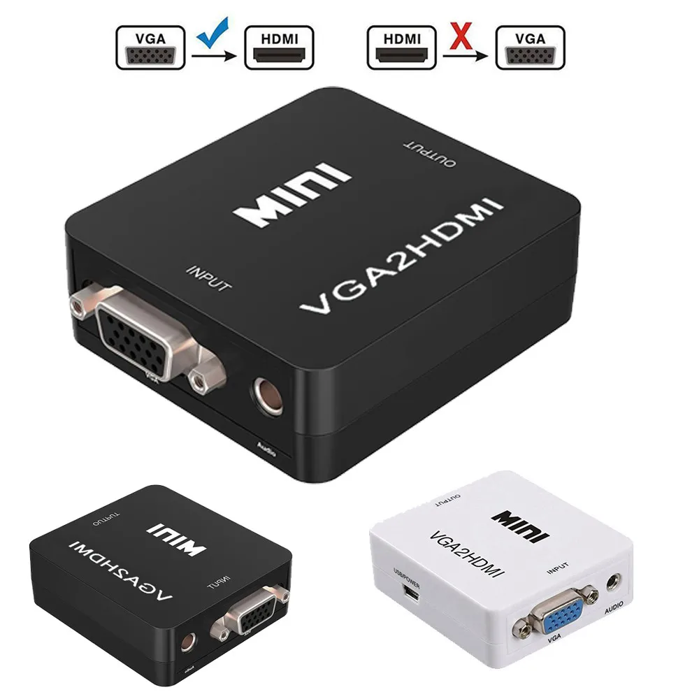 EPULA преобразователь из VGA в HDMI Разрешение к Version1.3 Женский женскому видео адаптер