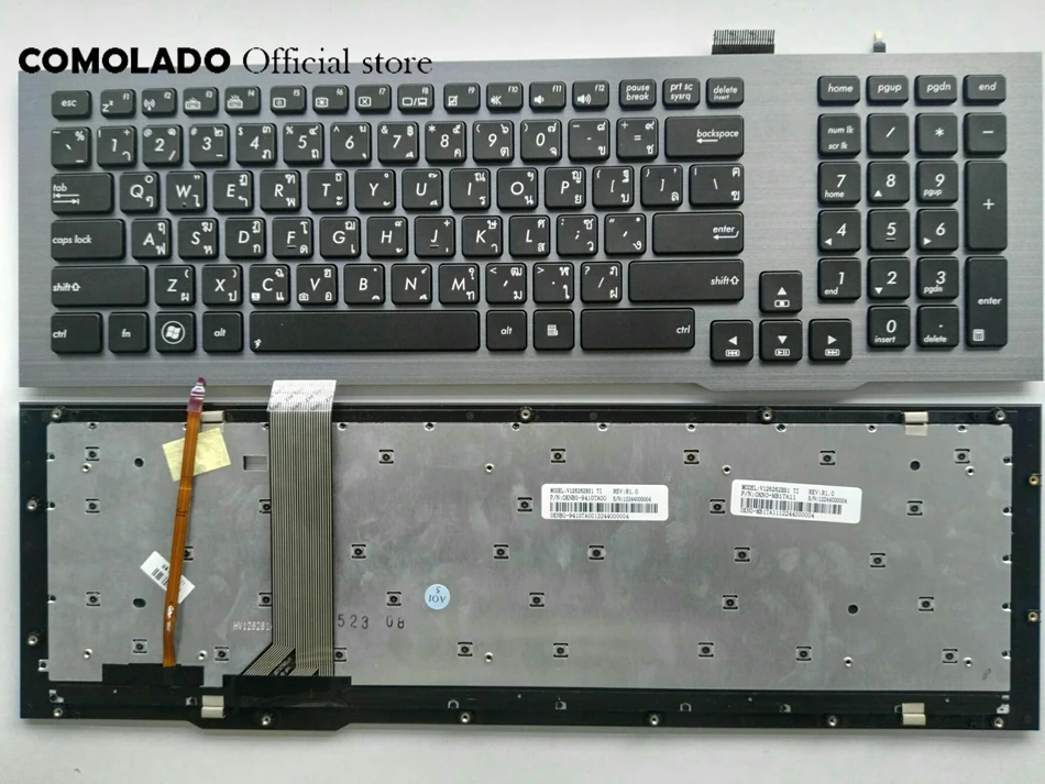 Новая тайская клавиатура с подсветкой TI для Asus 0KN0 MB2TA11 G75 G75VW G75VX G75VM рамкой