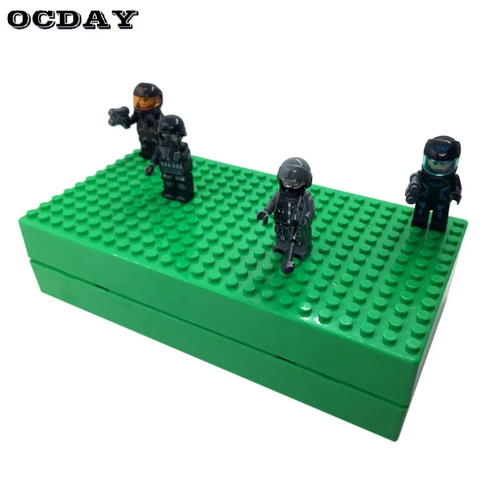 Креативные строительные блоки коробка для хранения кирпича DIY игрушки
