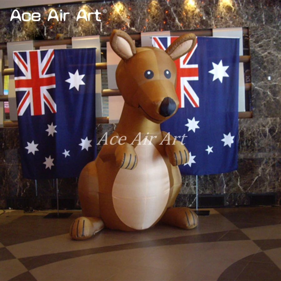 

Fashionable Cute Inflatable Kangaroo Animal Mascot Model Replica for Event Decoration and Advertising in AU