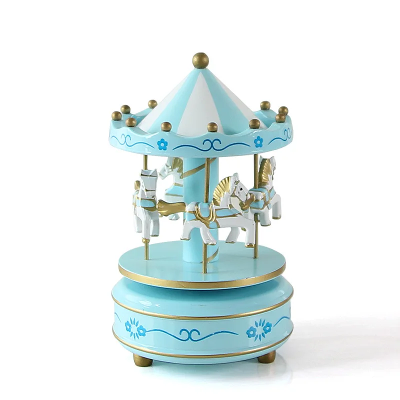 Винтажная деревянная карусель с надписью &quotMerry Go Round&quot для детей и девочек