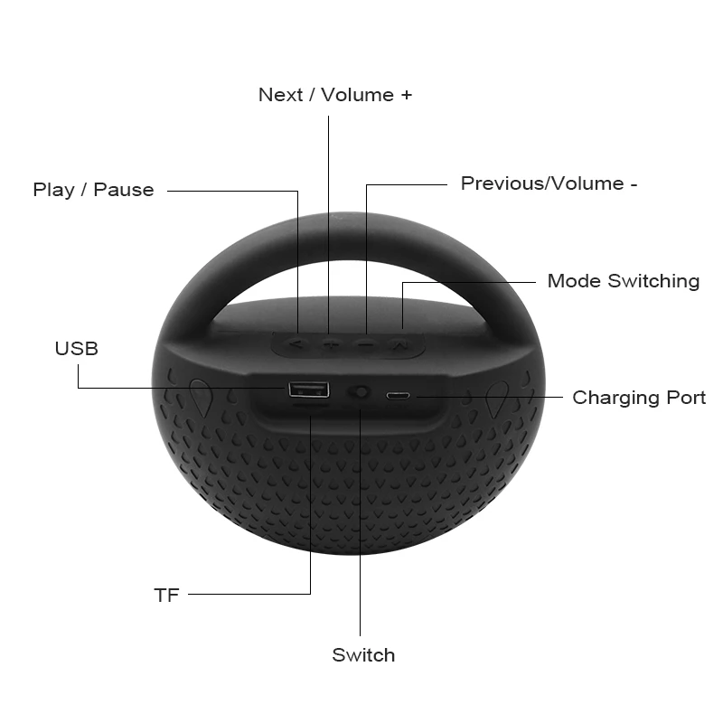 Портативная колонка M & J MK105 TWS Bluetooth 5 0 Беспроводная аудиоресивер мини динамик s USB