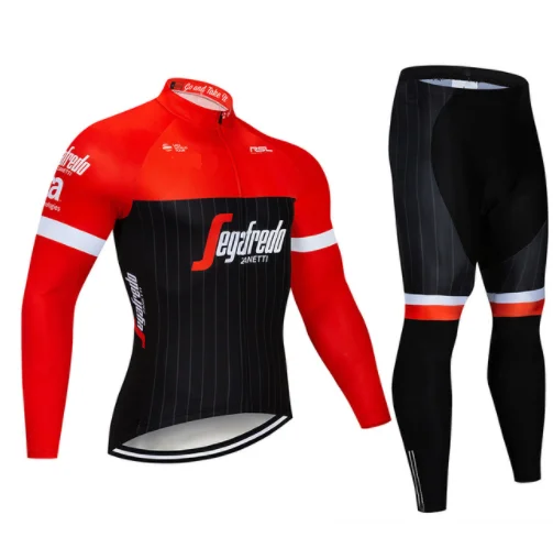 Профессиональная командная одежда для треккинга и велоспорта с длинным рукавом, дышащая тонкая мужская одежда для велоспорта, MTB велосипед, Ropa Ciclismo, велосипедная спортивная одежда - Цвет: Cycling set
