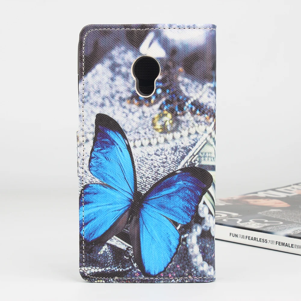 HongBaiwei для Alcatel One Touch Pixi 4 5045X чехол Модная девушка Бабочка узор флип кожаный
