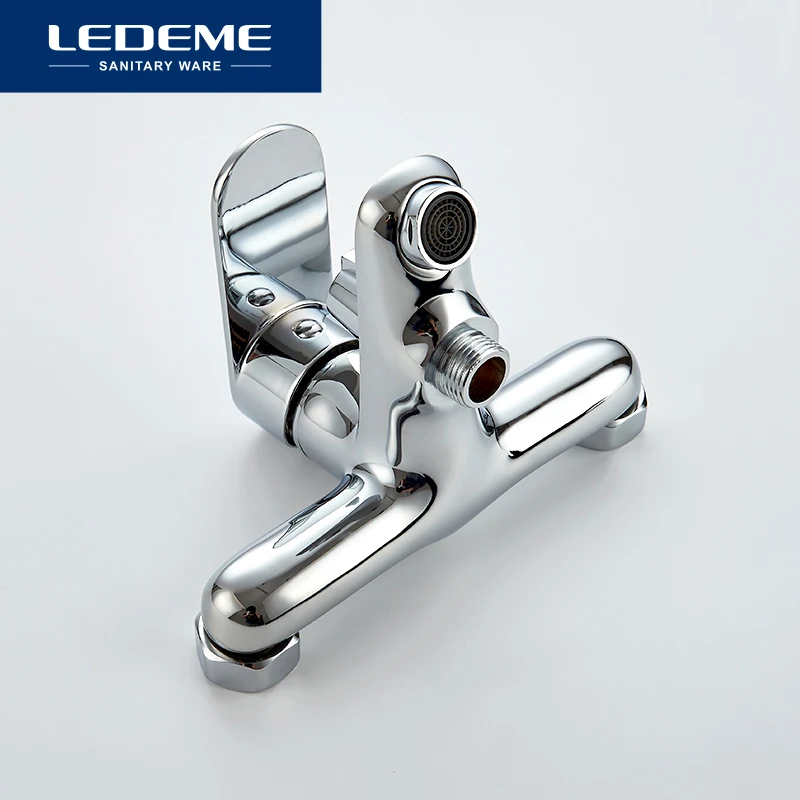 LEDEME Смеситель для ванны с коротким изливом латунь Цвет: хром L3010|Смесители ванны| |