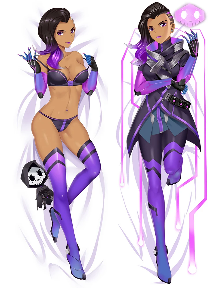 612104 Аниме OW Mercy& Mei& Tracer& Widowmaker& D. Va& SOLDIER: 76& mcchini otaku Подушка «Dakimakura» чехол обнимающий тело наволочка - Цвет: 612104