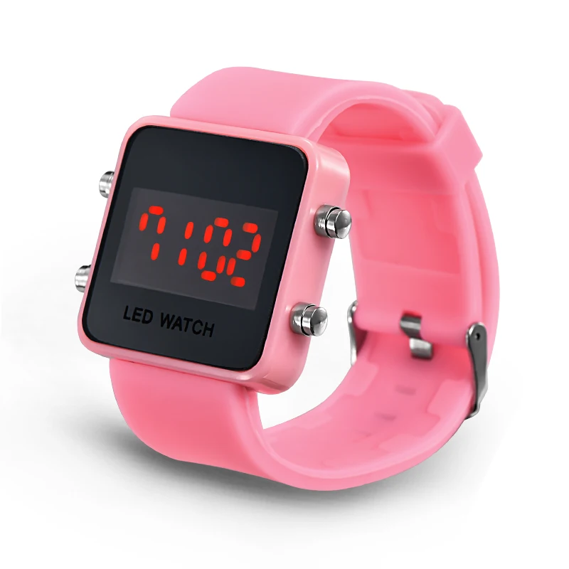 LANDU Красочные СВЕТОДИОДНЫЕ Электронные Часы Мужчины Женские Повседневная