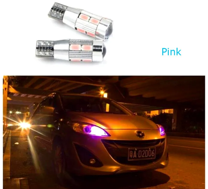 T10 Авто Стайлинг 5630 SMD 10 LED W5W 12V 2x автомобильная лампа белый интерьер парковка