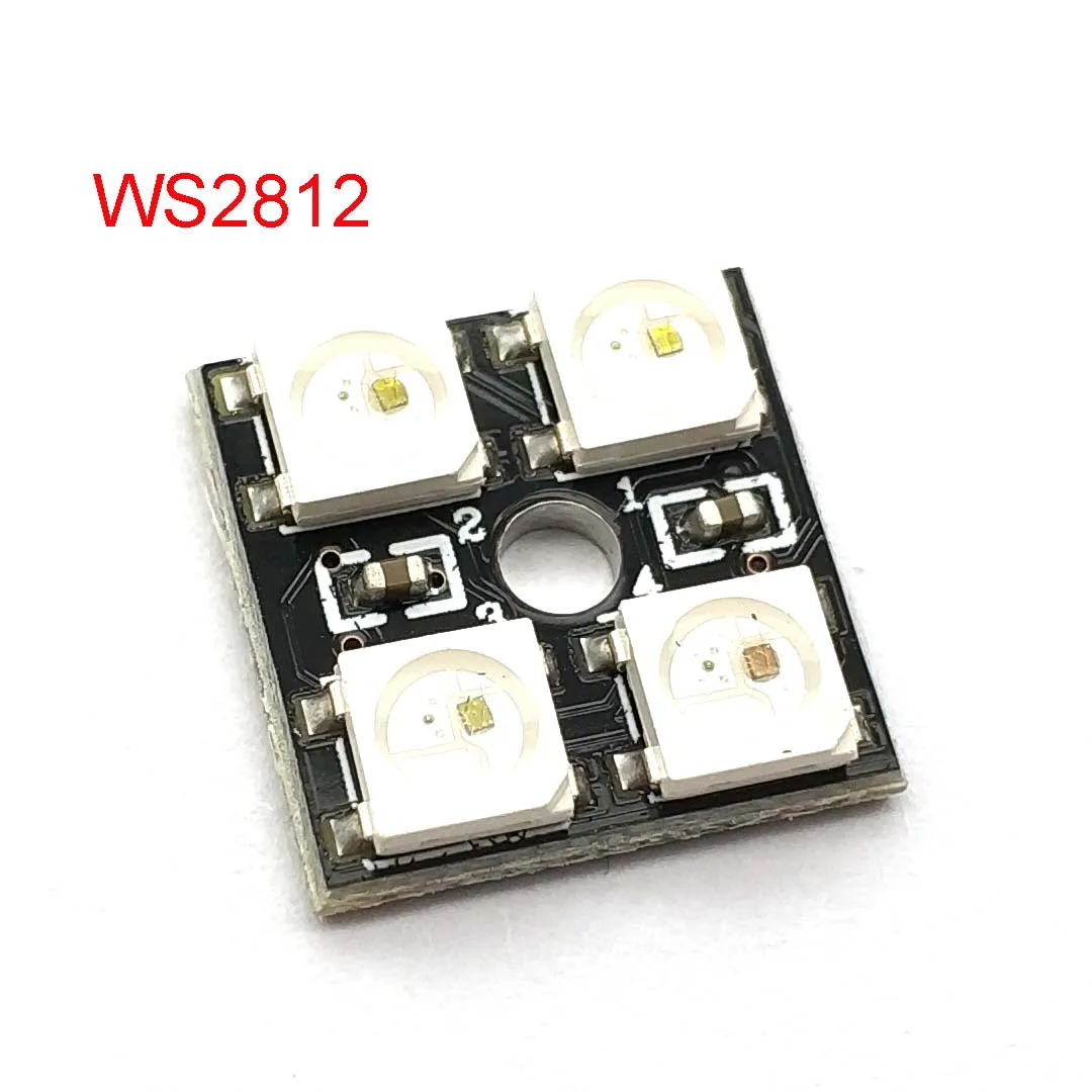 Фото WS2812B-4 5 в 5050 RGB Светодиодная панель 4-битная светодиодная плата для разработки №1