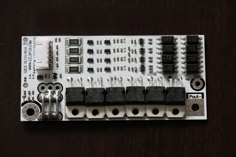 Плата BMS PCB для защиты аккумулятора 12 В 60 А с балансировкой литиевых и фосфатных