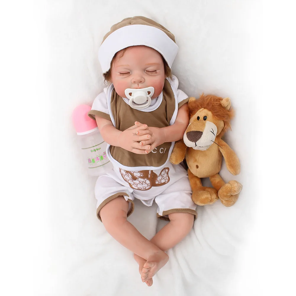Куклы Reborn boy 50 см силиконовые куклы reborn baby настоящие для новорожденных живые