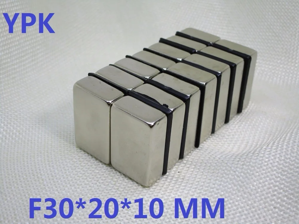 1 шт. N35 прямоугольный магнит 30x20x10 мм супер сильный Неодимовый Магнит 30*20*10 мм неодимовый магнит