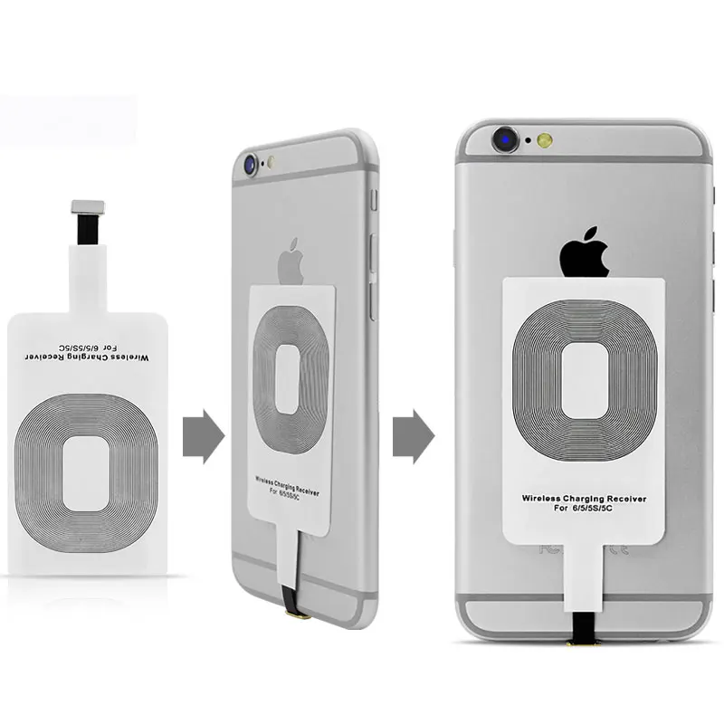 Беспроводное зарядное устройство QI для iPhone 5 SE адаптер зарядки Xiaomi Pocophone F1 Samsung Type-C