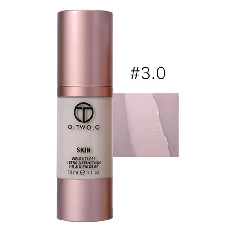 O.TWO.O 4 Colors Liquid Foundation Cream Make Up Foundation Makeup Primer Beauty Waterproof Coverage Base - Цвет: 3