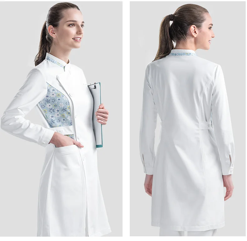 Большие размеры Платья для кормящих медформа спа униформа медсестры летняя высококачественная ткань униформа для медсестер платья