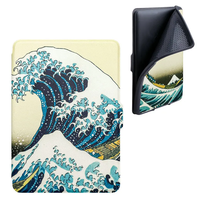 Surfing ТПУ чехол для Amazon Kindle Paperwhite 1/2/3 Smart Cover живопись для чтения электронных книг чехол для Kindle Paperwhite 1/2/3 с автоматическим включением/Sleep(Пробуждение/спящий режим - Цвет: Surfing