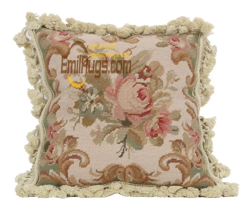 ykd-01 14x14 Wool French Needlepoint Cushion Outside Seat Cushions For Chairs Indoor Cushions For Loveseat gc165neecusyg28 - Цвет: ykd-01 14x14