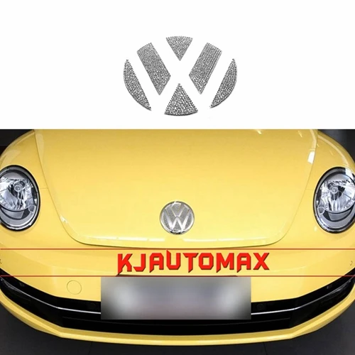 front eb 2000-2013 Для Volkswagen Beetle Bling Crystal эмблема наклейка автомобиль Стайлинг Аксессуары Украшения Год 2000-2013 - Название цвета: front eb 2000-2013