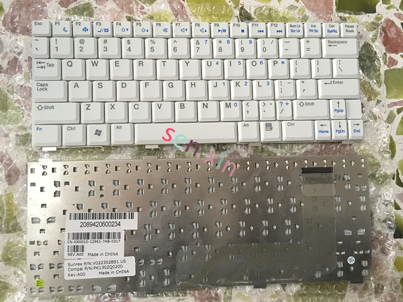 Клавиатура US для Dell vostro 1200 V1200 серия PP16S на 100% подлинный и новый. Белый цвет.|keyboard for