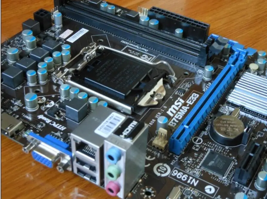 Оригинальная материнская плата для MSI B75MA-E33 LGA 1155 DDR3 i3 i5 i7 cpu 16 Гб USB2.0 USB3.0 B75 рабочего