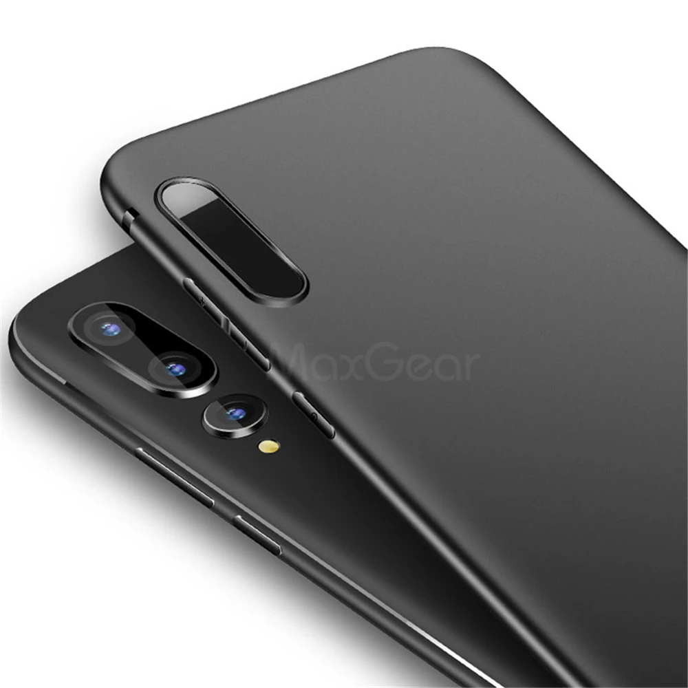 Силиконовый чехол MaxGear для Huawei P9 P10 P20 Lite Plus матовая задняя крышка из ТПУ матовый