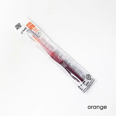 Япония Kuretake COCOIRO каллиграфия ручка заправка кисти ручка наполнение канцелярские товары для творчества студентов принадлежности маркер ручка - Цвет: Refill orange