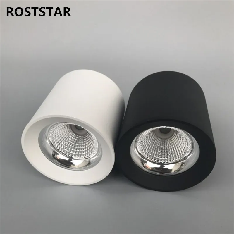 Светодиодный алюминиевый Точечный светильник ROSTSTAR с COB матрицей лампа для