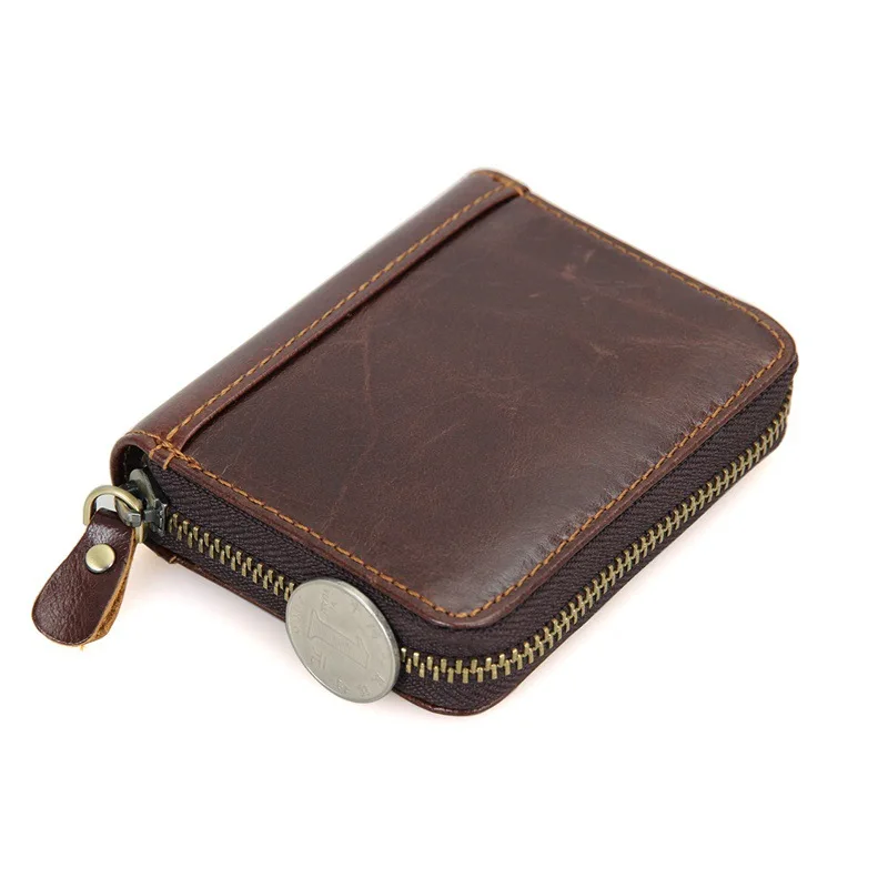 Высококачественный модный мужской кошелек Ruil из натуральной кожи Crazy Horse с