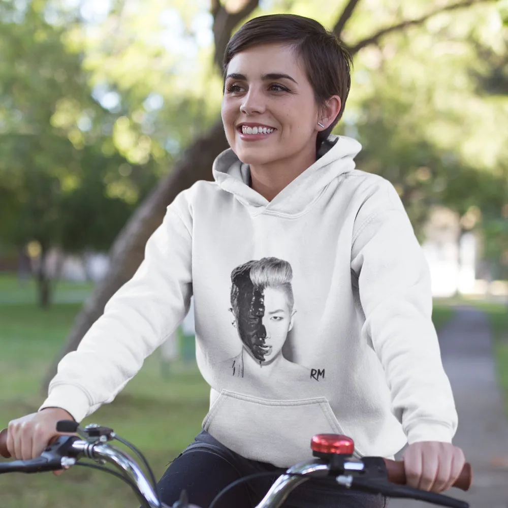 

Rap Monster Hoodie Rap Monster Hoodies Cotton Printed Hoodies Women Plus Size Long Sleeve Sweet Black Streetwear Pullover Hoodie