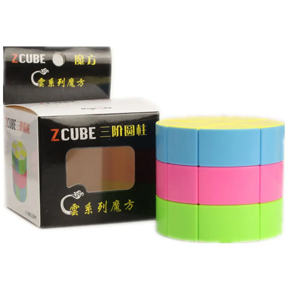 

Zcube 3x3 Round Pillar Magic Cube 3 Layers 3x3x3 Round Pillar Magic Cube Puzzle Toys For Children Kids Gift Toy