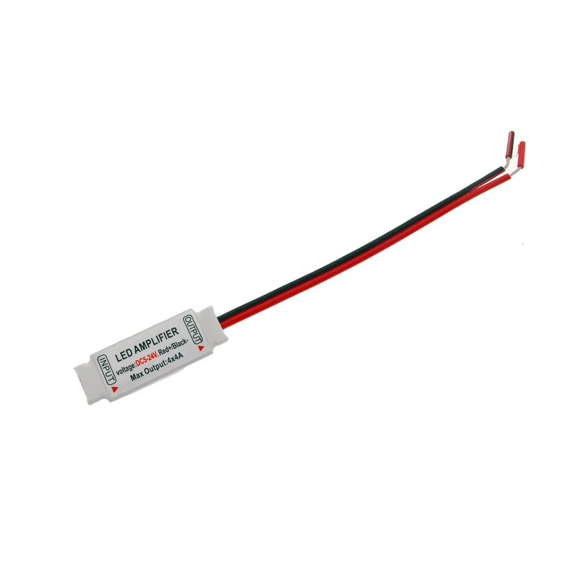 Светодиодный мини-усилитель RGBW с 5Pin проводом DC 5-24 В 4CH x 4A для 5050 2835 светодиодный