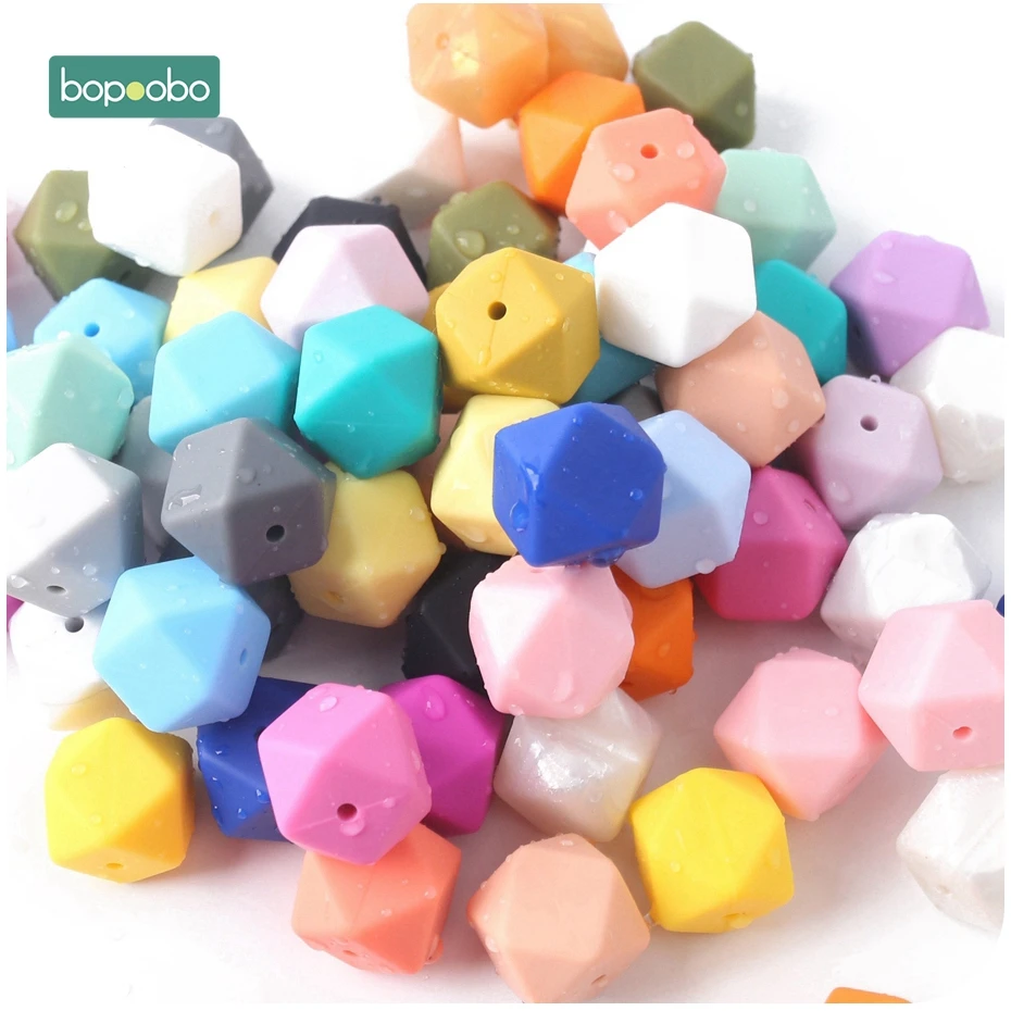 Bopoobo 17 мм силиконовые бусины для кормления аксессуары 10 шт. красочные