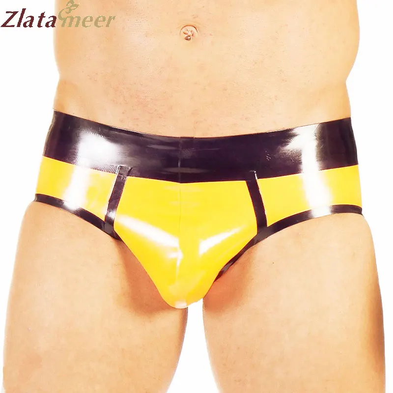 Сексуальное мужское нижнее белье из искусственного латекса LPM079|latex underwear|rubber