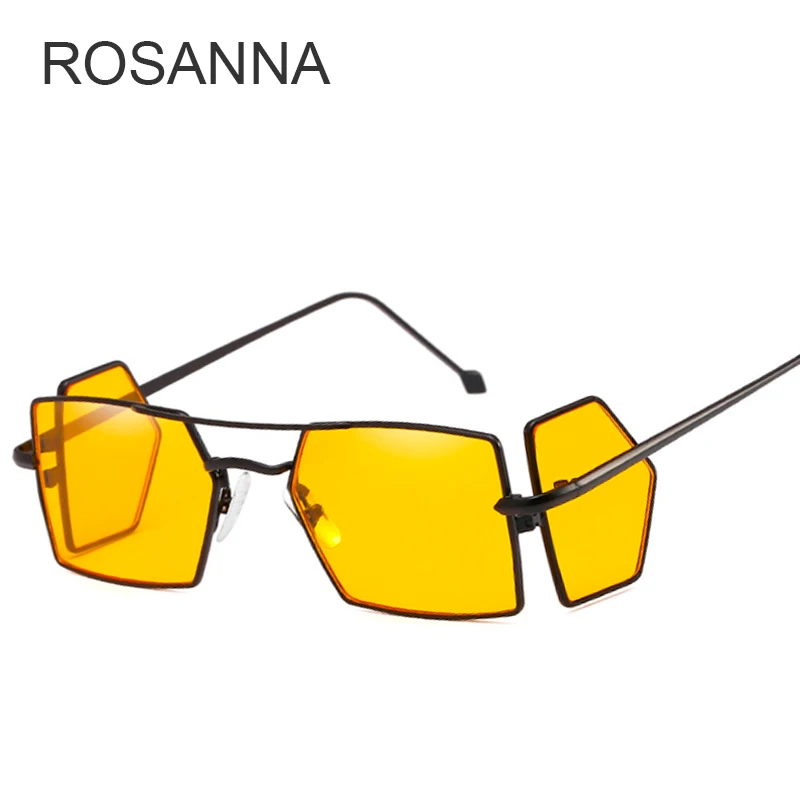 ROSANNA Новые квадратные Винтажные Солнцезащитные очки в стиле стимпанк женские