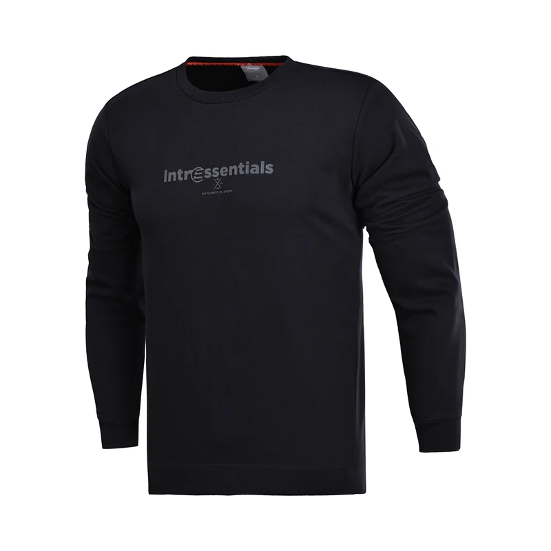 Li-Ning мужской тренировочный базовый вязаный Топ свитер Классический крой