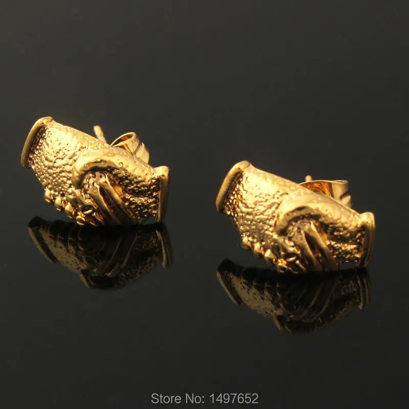 Золотые серьги/модные ювелирные изделия золотого цвета серьги гвоздики в форме