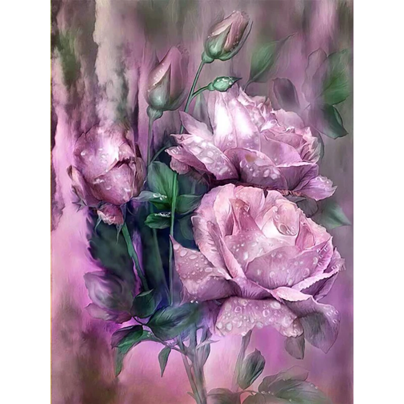

LaoJieYuan Diamond Painting Flower Pictures Of Rhinestones Diamond Mosaic Sale Home Decoration Diamond Embroidery Full round