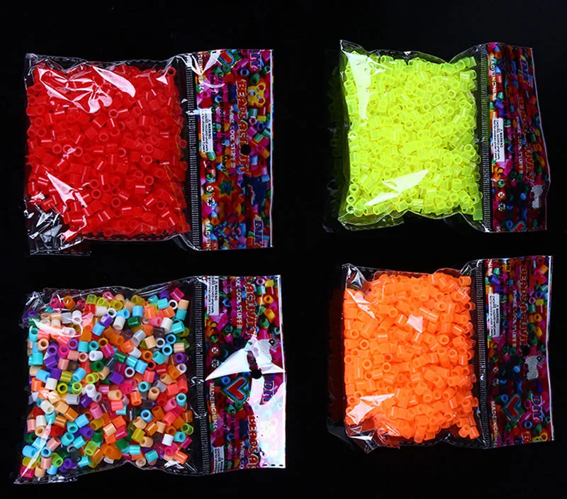 1000pcs/bag 2.6mm EVA Perler Beads Hama Toy Kids Fun Craft DIY Handmaking Fuse Bead Creative Intelligence Educational Toys | Игрушки и