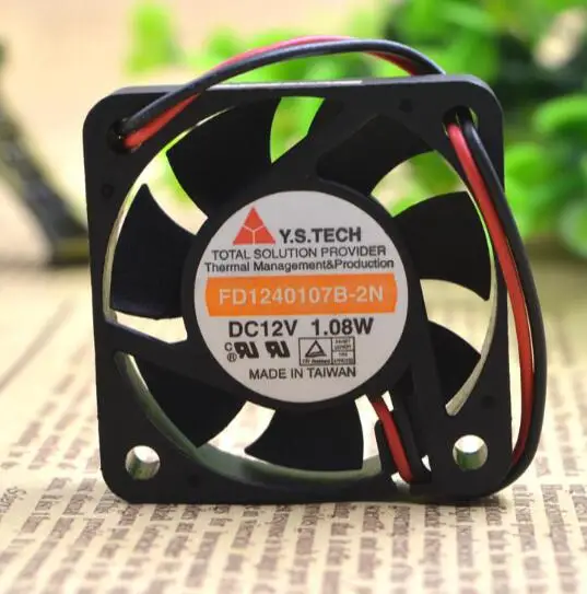 Оригинальный Y. S. TECH подлинный 4 см 40*40*10 1 08 Вт FD1240107B-2N 2 провода Вентилятор